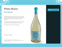 Tablet Screenshot of primamazzowine.com